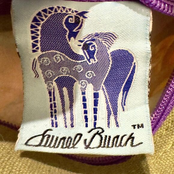 Laurel Burch Shoulder Horse Tote Bag Multicolor Horse Canvas Sequin Art Boho - Picture 3 of 10